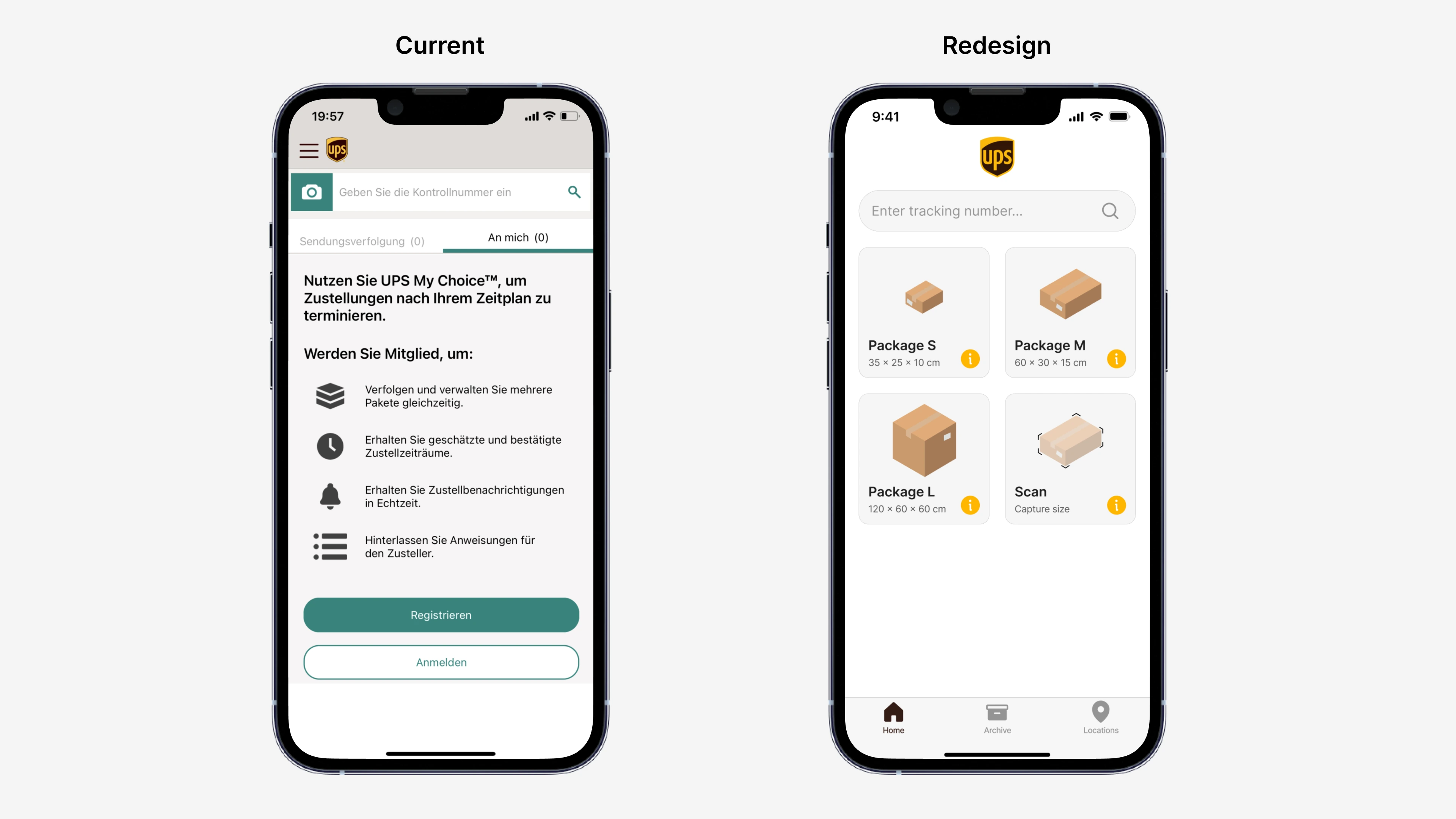 UPS App Redesign